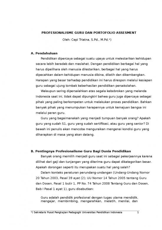 picture_Profesionalisme Guru Dan Portofolio Assesment | Ilmu Kependidikan